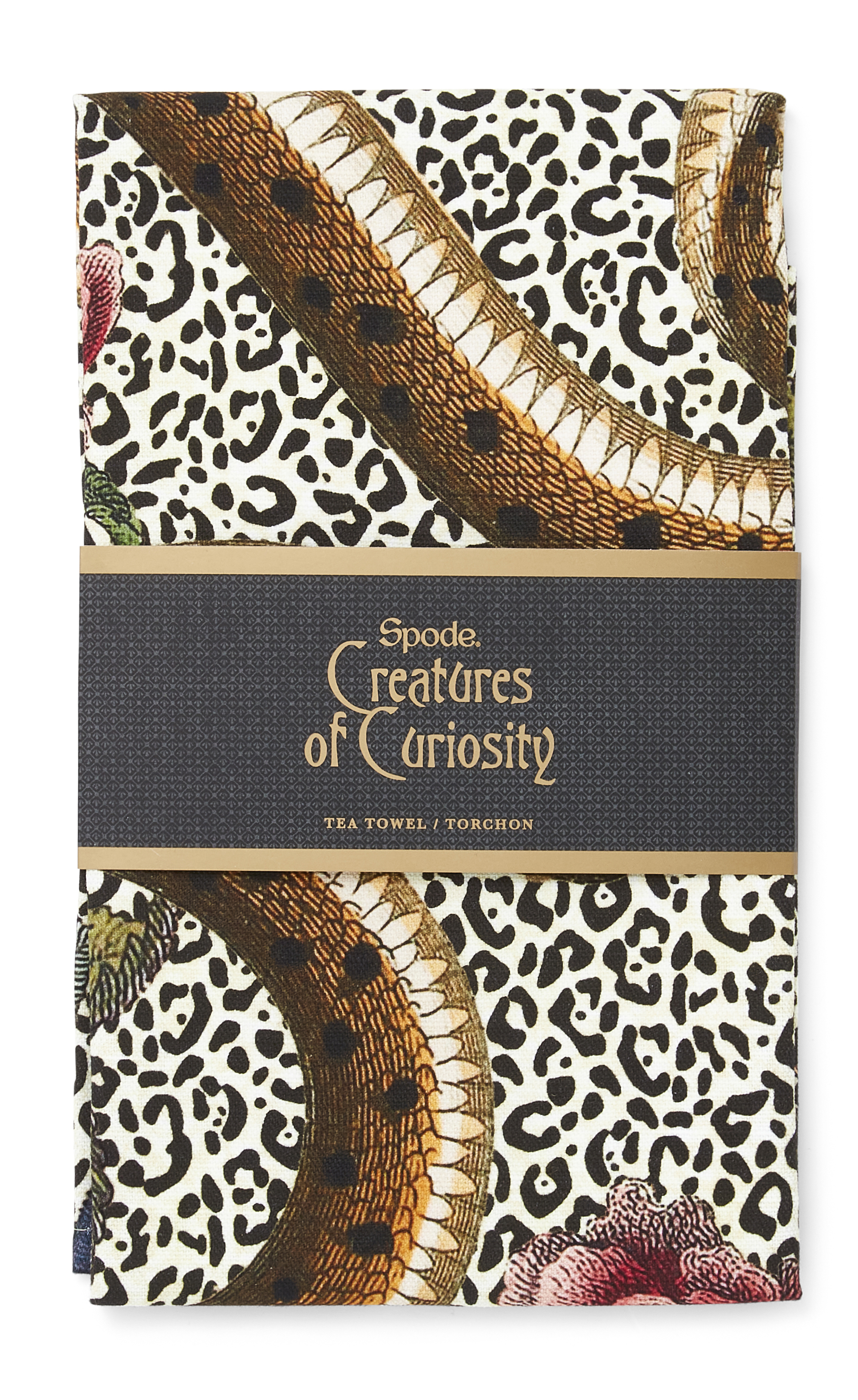 Creatures of Curiosity Animal Print Tea Towel image number null